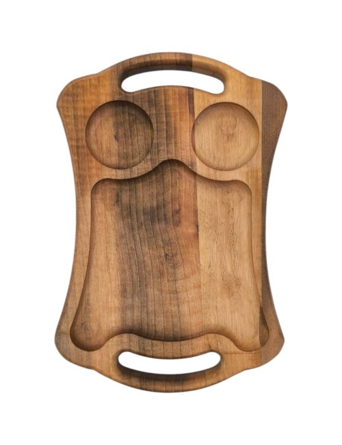 2040 WOODEN DOUBLE CUP TRAY