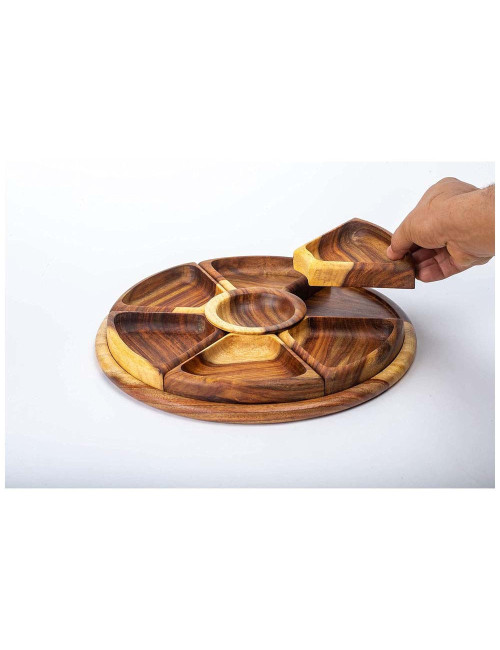 2048 WOODEN NUTS TRAY 30CM
