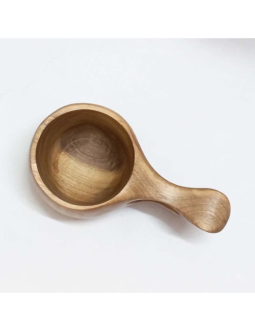 2052 WOODEN DOUBLE HOLE HANDE MUG