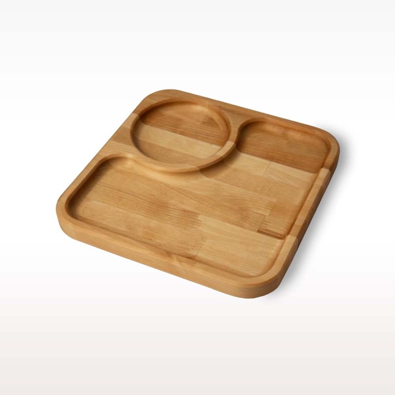 3014 WOODEN MINI TRAY SUNGLE CUP SECTION
