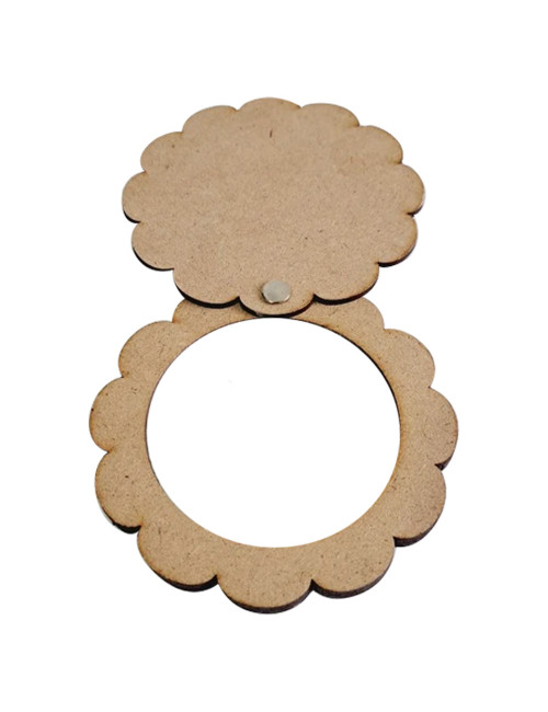 2002 PORTABLE MINI WOODEN MIRROR