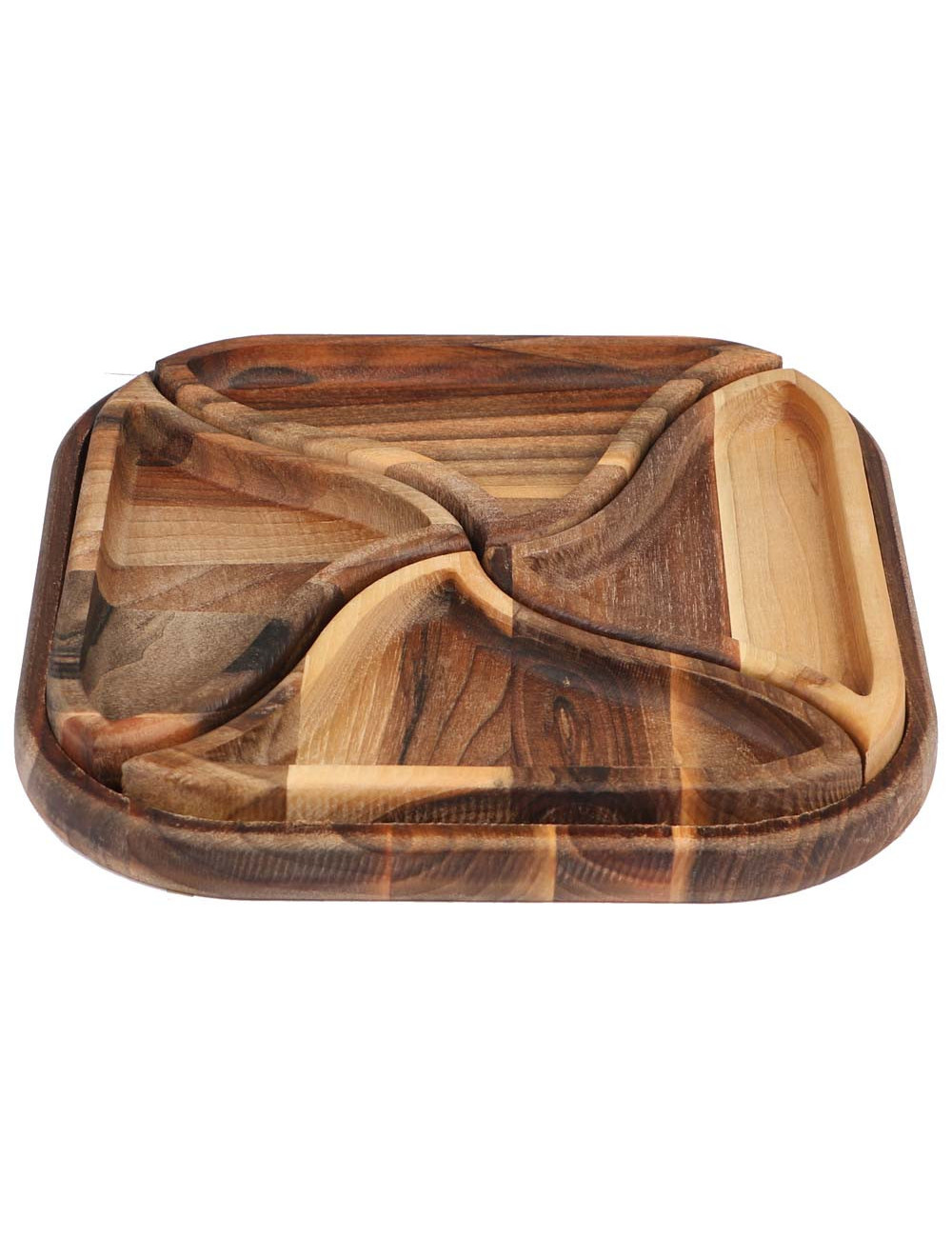 2042 WOODEN NUTS TRAY 25CM