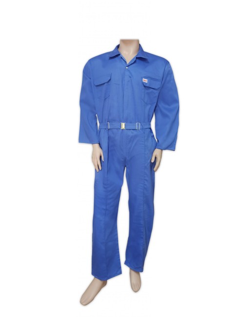 FT-1219 COVERALL MIX POLYSTER & COTTON LIGHT BLUE 4XL