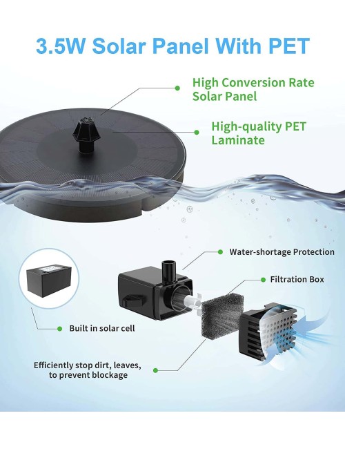 SP01B SOLAR FOUNTAIN 180MM