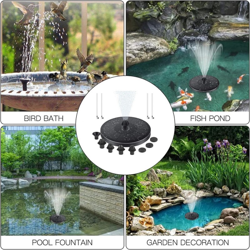 SP01B SOLAR FOUNTAIN 180MM