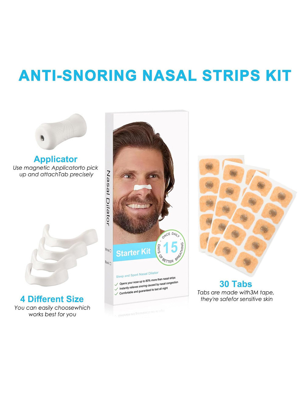 طقم مسكة للانف مغناطيس