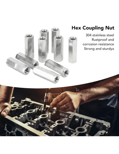 GI HEX NUT LONG 12 MM