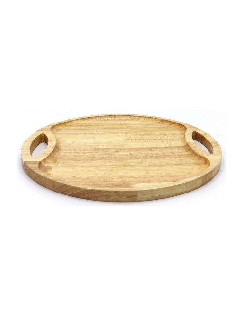 4005 WOODEN ROUND TRAY 30CM
