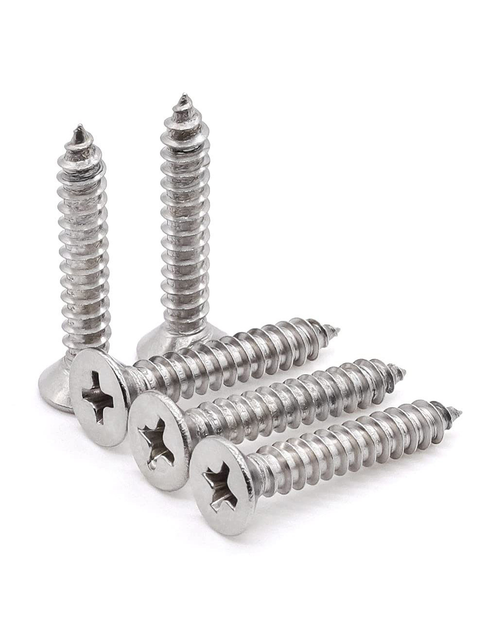 برغي سن صاج راس فلات 2.5"×14 TWN