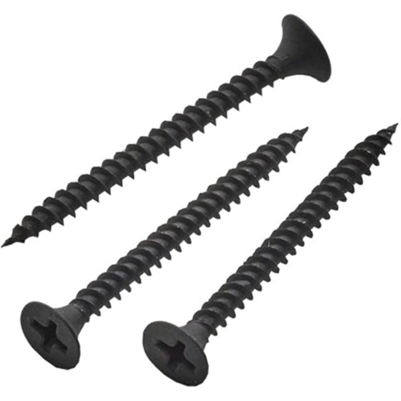 برغي جيبسون بورد اسود عادي 2.5"×8 TWN