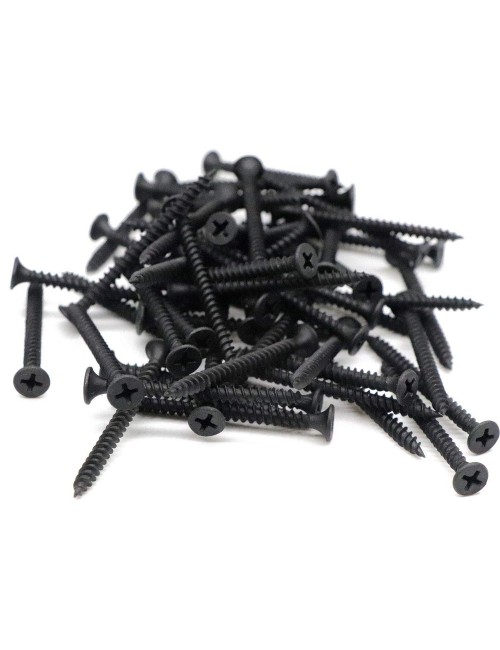 PHILLIPS BUGLE HEAD DRYWALL SCREW BLACK 2" × 8