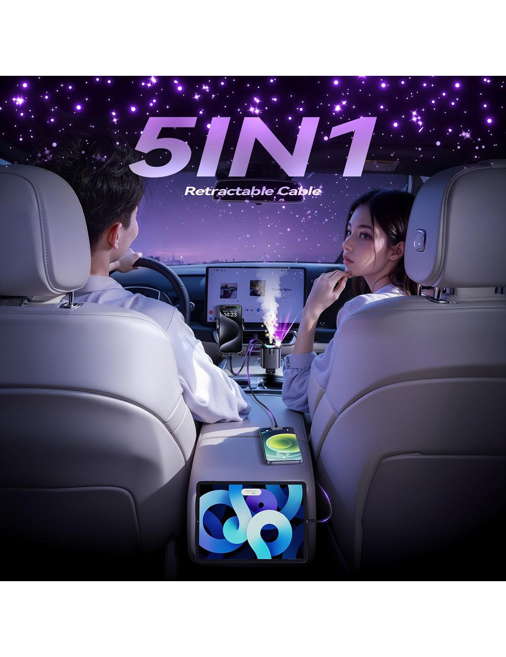 DI STARLIGHT CAR CHARGER 5 IN 1
