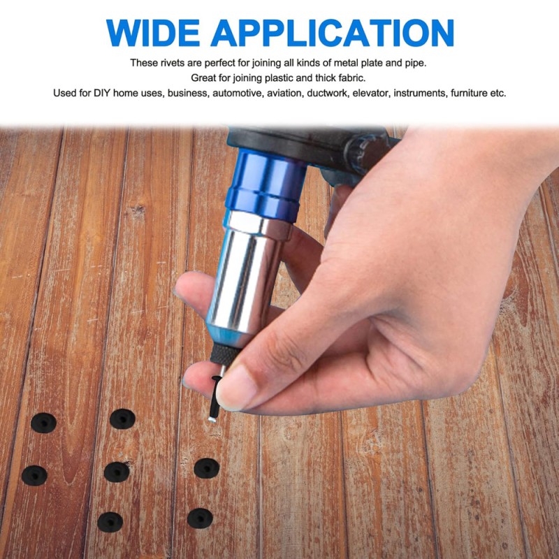 ALUMINIUM RIVET BLACK 3.2 X 6