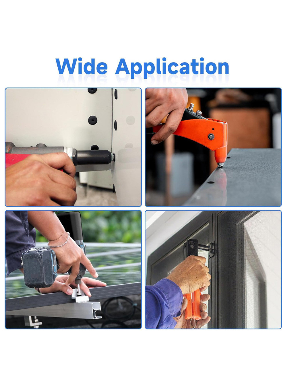 برشام المنيوم اسود 3.2 × 6.4