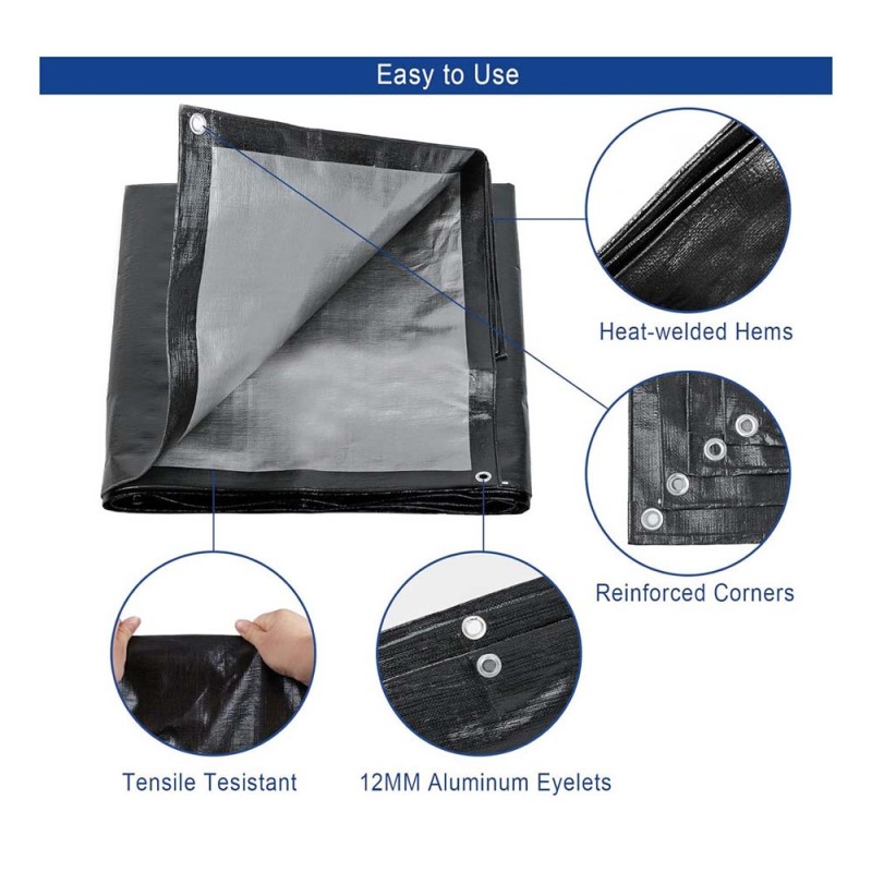 P.E. TARPAULIN 170 GSM 8 x 8 MTR
