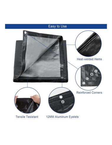 P.E. TARPAULIN 170 GSM 9 x 14 MTR