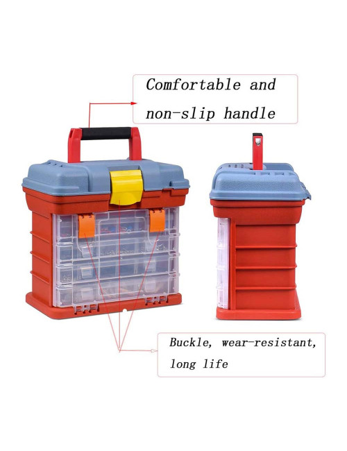 MJ31082 279X184X260MM TOOL BOX PLASTIC HANDLE