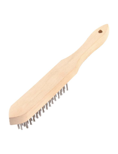 STEEL WIRE BRUSH BLACK 4 LINE MODEL GERMANY