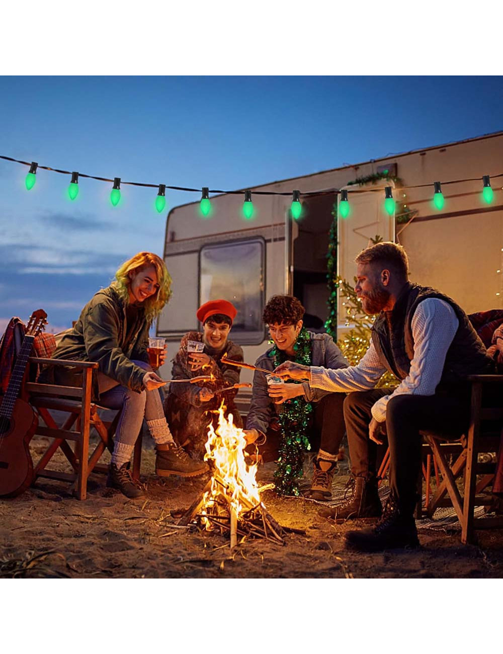 LED لمبة بلحة اخضر