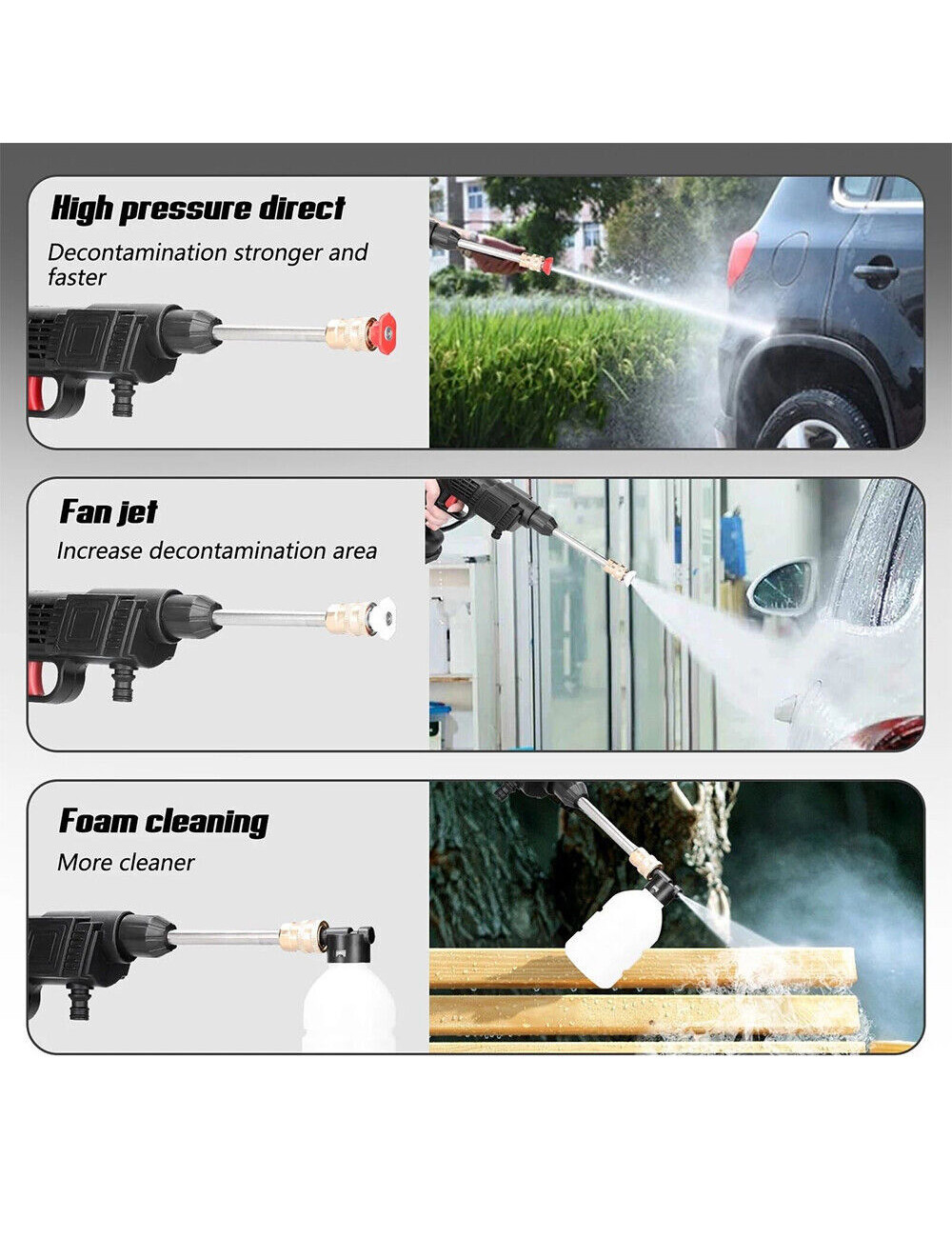 CAR WASHER 68V WITH 3 BATTERY