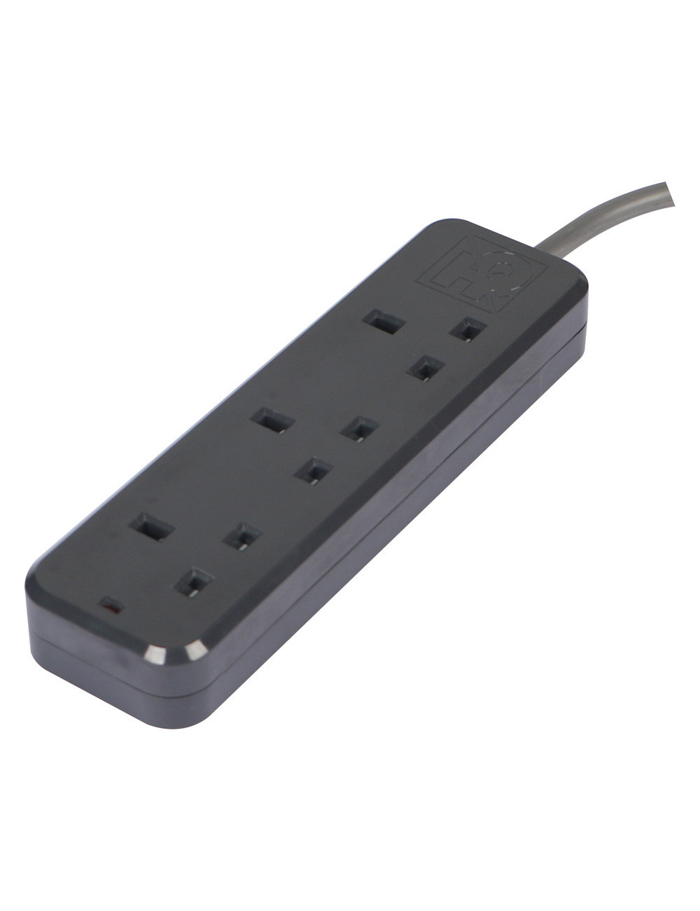 VOLT EXTENSION SOCKET 3WAY X 2MTR BLACK/GREY