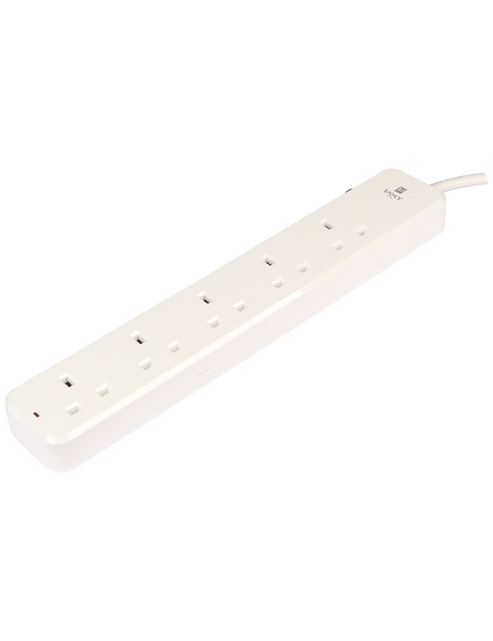 VOLT EXTENSION SOCKET 5WAY X 3MTR WHITE
