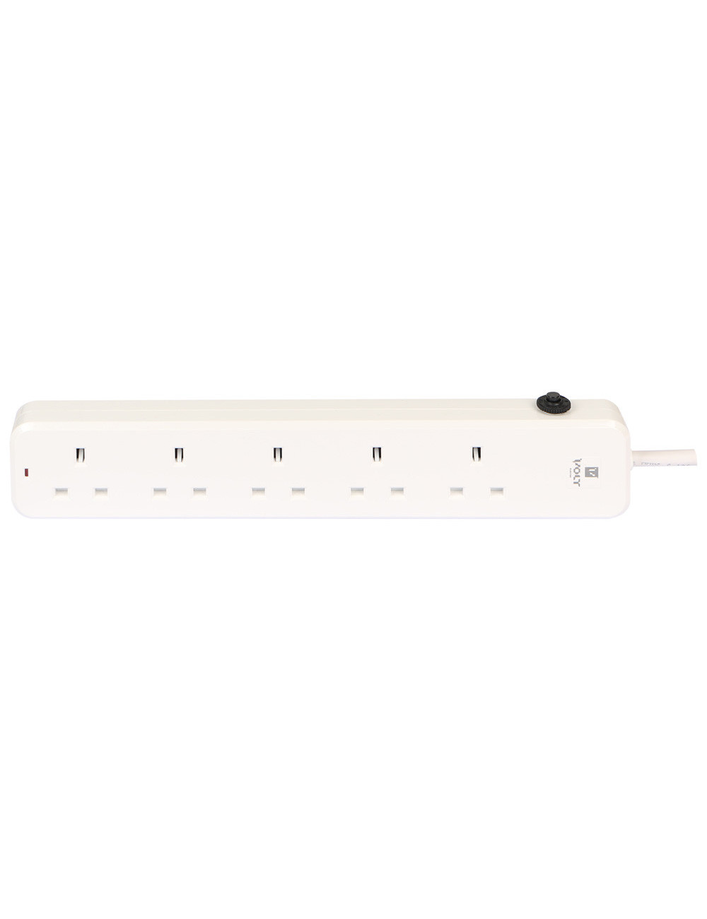 VOLT EXTENSION SOCKET 5WAY X 3MTR WHITE
