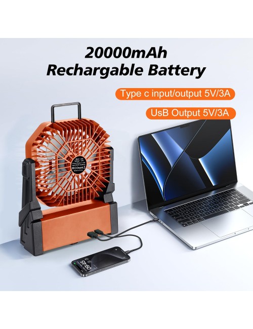 A18-20000 USB مروحة شحن مع لمبة CHN