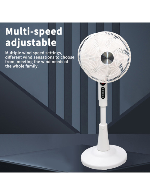 FH360-002DC 5IN1 360 SMART DOUBLE HEAD ELECTRIC STAND FAN 80W
