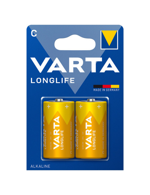 بطارات LONGLIFE حجم وسط C كارت 2حبھ الكالاين