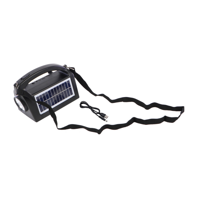 CL11 SOLAR POWER PORTABLE REACHARGEABLE TORCH LIGHT WITH BLUETOOTH SPEAKER