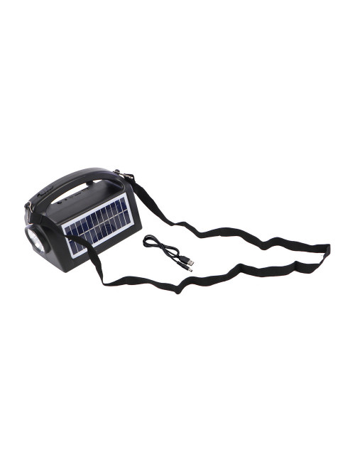 CL11 SOLAR POWER PORTABLE REACHARGEABLE TORCH LIGHT WITH BLUETOOTH SPEAKER