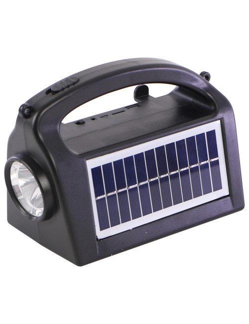 CL11 SOLAR POWER PORTABLE REACHARGEABLE TORCH LIGHT WITH BLUETOOTH SPEAKER
