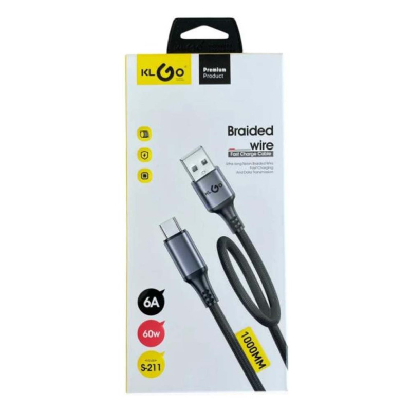 S-211 BRAIDED DATA CABLE 1M