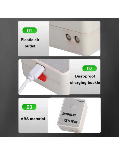 MN-1732 PORTABLE AQUARIUM AERATION PUMP