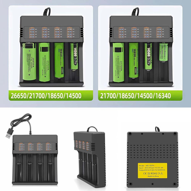 MS-5DP4 BATTERY CHARGER 4000MA