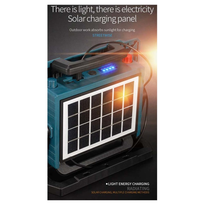 W8110-3 SOLAR FLOOD LIGHT WITH SOLAR PANEL 800W