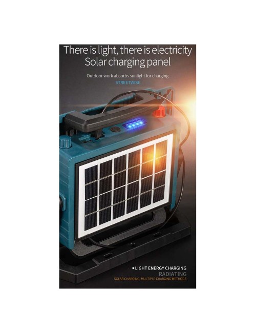 W8110-3 SOLAR FLOOD LIGHT WITH SOLAR PANEL 800W