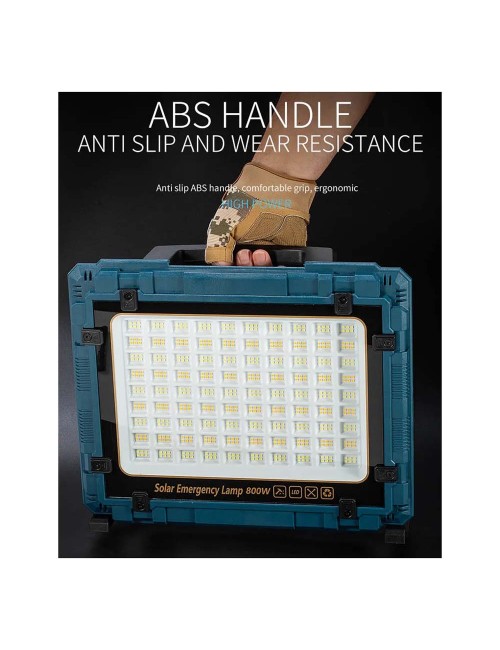 W8110-3 SOLAR FLOOD LIGHT WITH SOLAR PANEL 800W