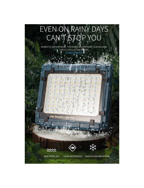 W8110-3 SOLAR FLOOD LIGHT WITH SOLAR PANEL 800W