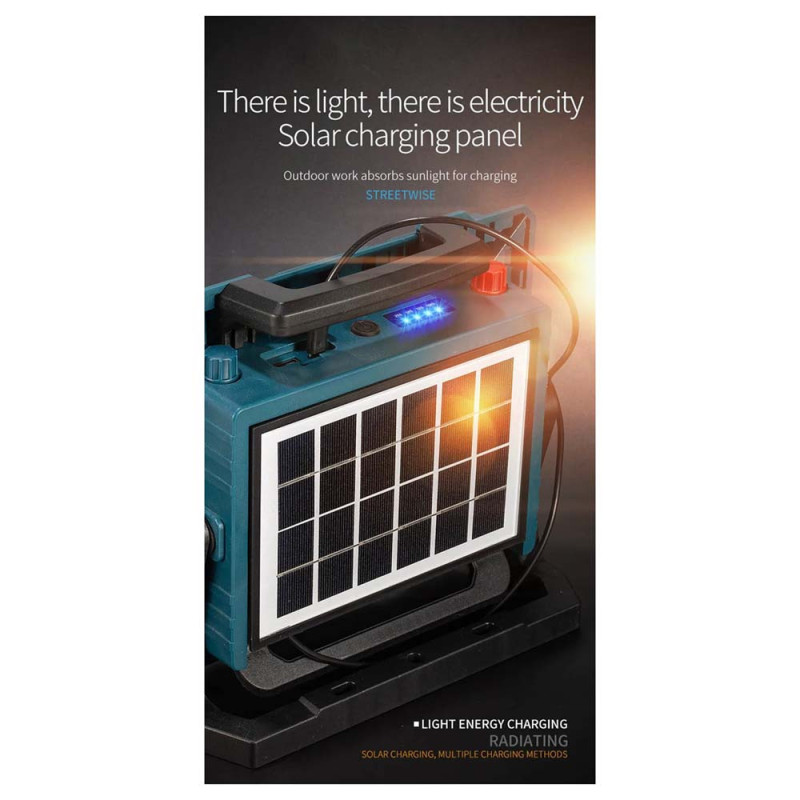 W8109-3 SOLAR FLOOD LIGHT WITH SOLAR PANEL 800W