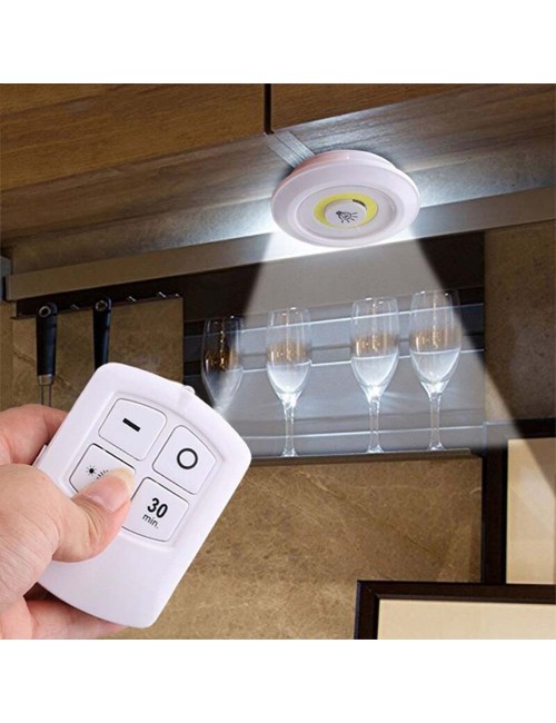 ROUND LED WITH REMOTE CONTROL 3 PCS SET