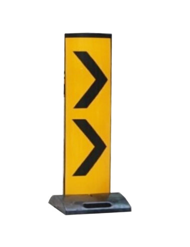 P.E. PANEL WARNING SIGN WITH RUBBER BASE 1.5 MTR