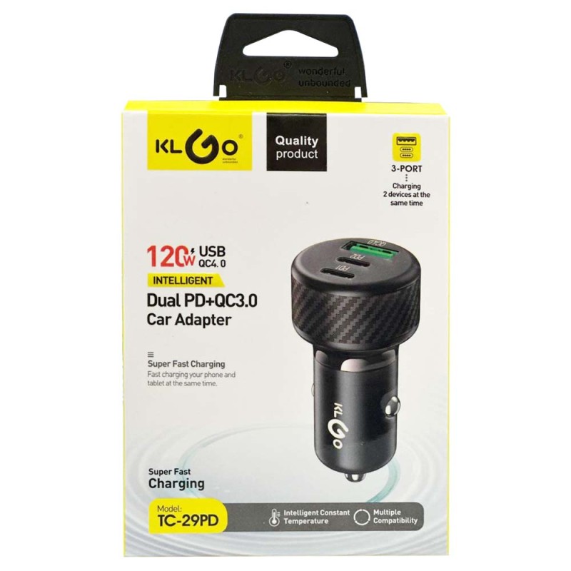 TC-29PD DUAL CAR ADAPTER 120W