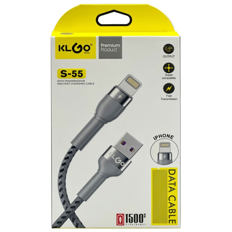 S-55 USB TO LIGHTNING 1.5M كيبل شحن