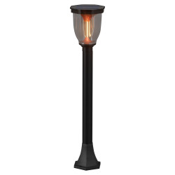 كشاف حديقة طاقة شمسية ثلجي مع عامود