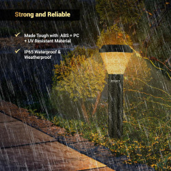 كشاف حديقة طاقة شمسية ملون كرستال مدور