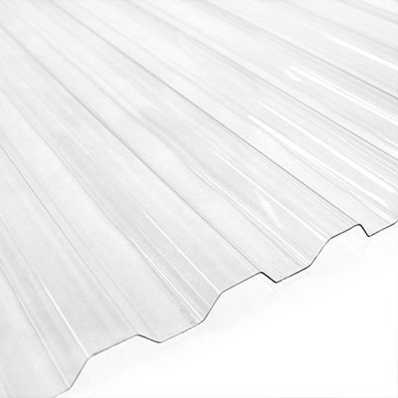 لوح كيربي مضلع بلاستيك 0.8 متر × 3 متر × 1 ملي شفاف CHN