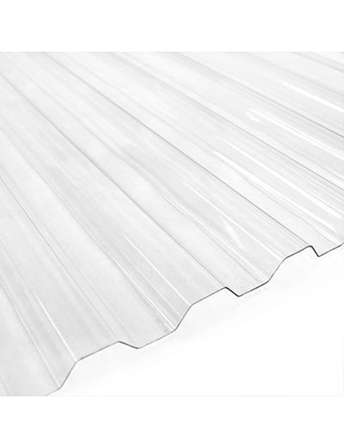 لوح كيربي مضلع بلاستيك 0.8 متر × 3 متر × 1 ملي شفاف CHN