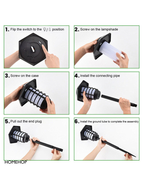 7709 كشاف حديقة طاقة شمسية